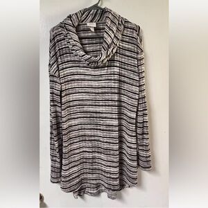 KNOX ROSE COWL NECK TUNIC, SIZE XLARGE